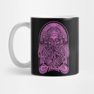 God Cthulhu Purple (Black Print) Mug